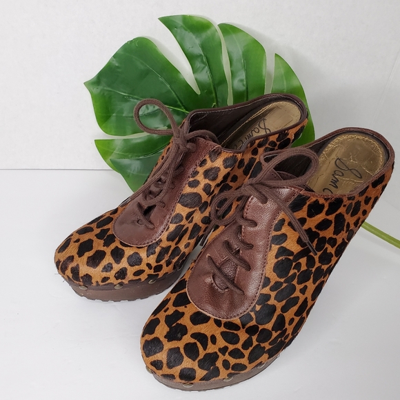 Sam Edelman faye clog leopard print size 8 - Picture 2 of 8